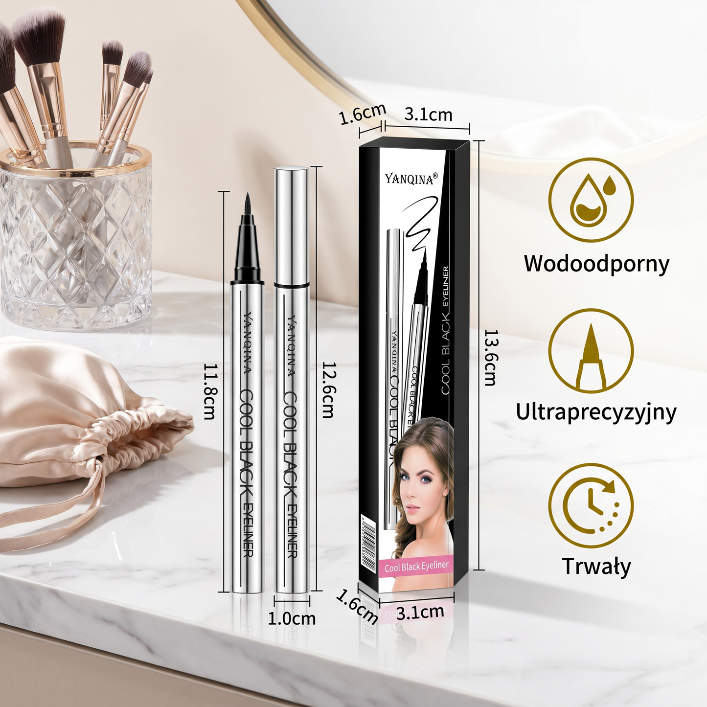 Ultraprecyzyjny Wodoodporny Płynny Eyeliner