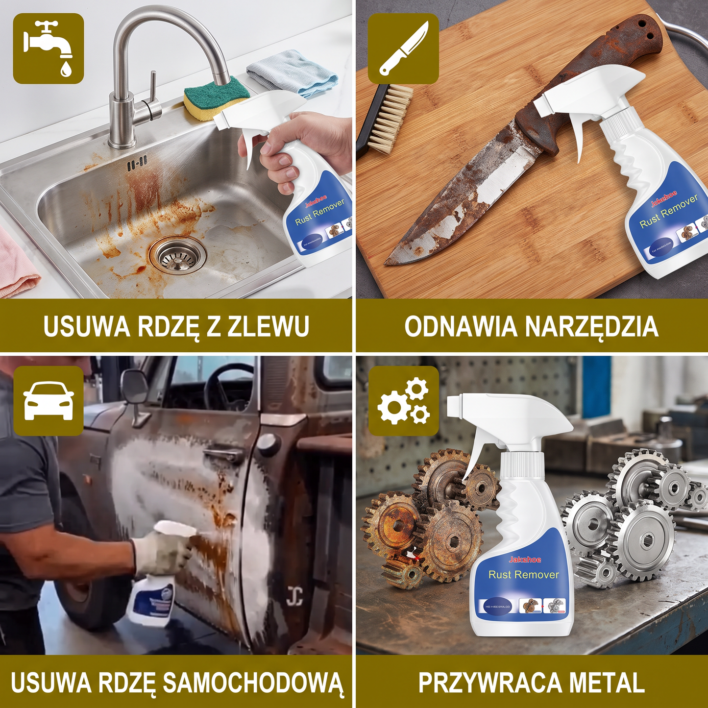 Wysoce Skuteczny Odrdzewiacz – Środek do Czyszczenia i Odtłuszczania Metalu