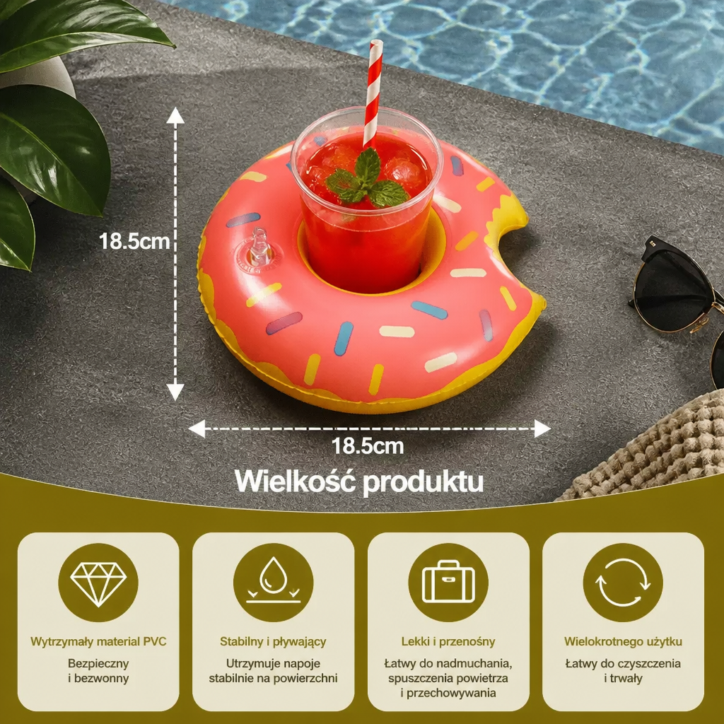 Pływające Uchwyt na Napoje – Praktyczne Podstawki do Basenu i na Plażę