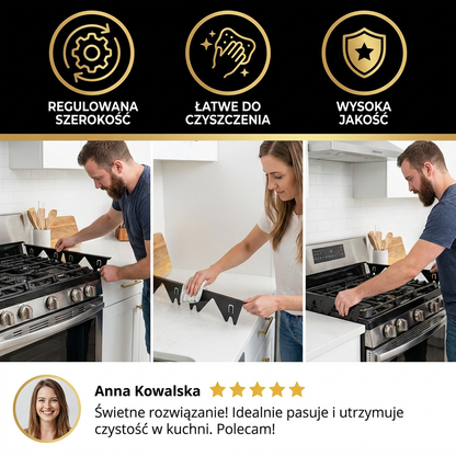 Rozszerzalna Osłona Szczeliny Kuchenki – Regulowana Osłona Do Blatów Kuchennych
