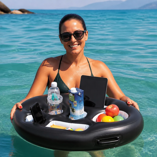 Inflatable Drink Holder – Wielofunkcyjna taca na napoje i przekąski