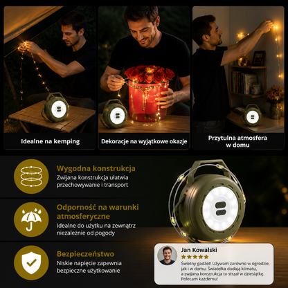 Zwijane Lampki Sznurkowe