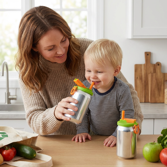 2-w-1 wielokrotnego użytku silikonowe zamknięcie do puszek ze słomkami – szczelna pokrywka na napoje na wynos (zestaw 2 sztuk)