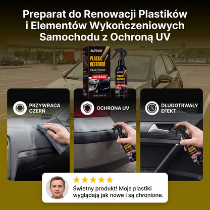 Preparat do Renowacji Plastików i Listew Samochodowych z Ochroną UV