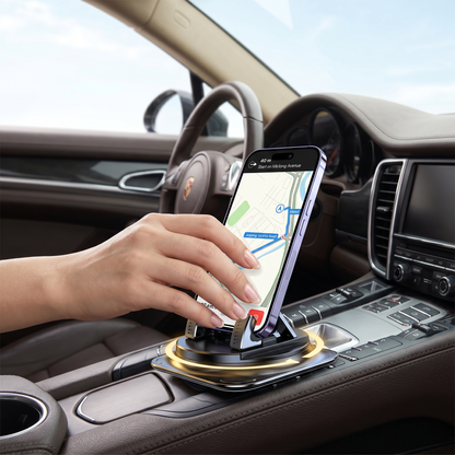 Uchwyt na telefon samochodowy – Antypoślizgowy uchwyt na smartfon na deskę rozdzielczą i konsolę środkową