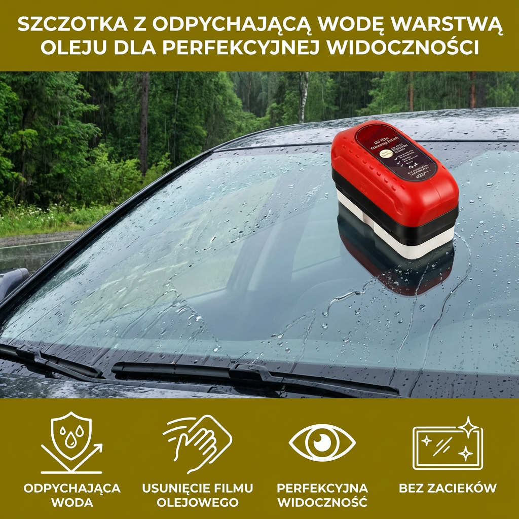 Szczotka z Odpychającą Wodę Warstwą Oleju dla Perfekcyjnej Widoczności