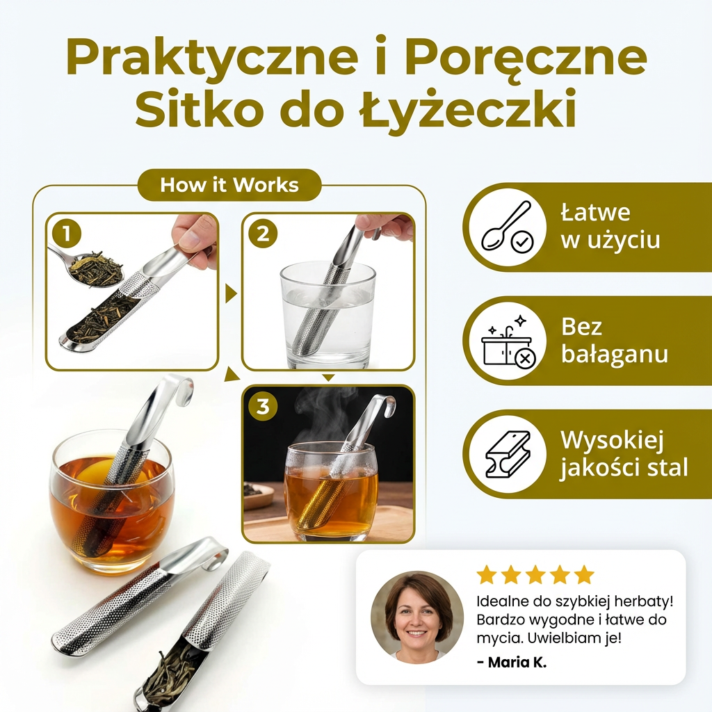 Praktyczne i Poręczne Sitko do Łyżeczki