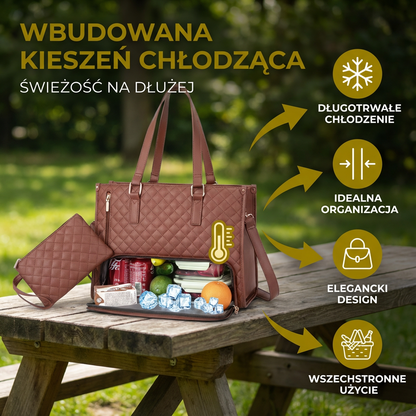 Torebka damska All-in-One z wbudowaną kieszenią chłodzącą