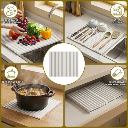 Składana mata silikonowa – odporna na wysoką temperaturę