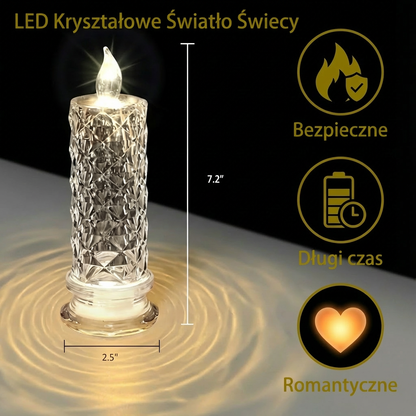 LED Kryształowe Światło Świecy
