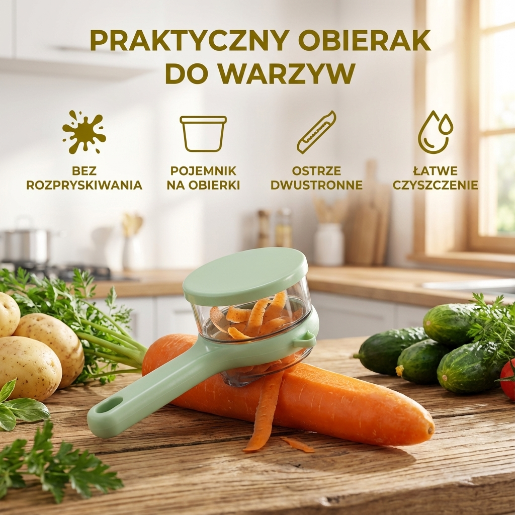 Praktyczny obierak do warzyw