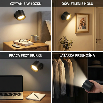 Lampa ścienna 360°