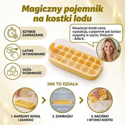 Magiczny pojemnik na kostki lodu