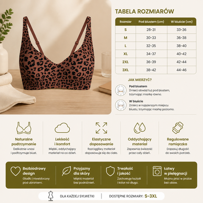 Push-Up Komfortowy Biustonosz – Wspierający, Modelujący i Wygodny do Codziennego Użytku