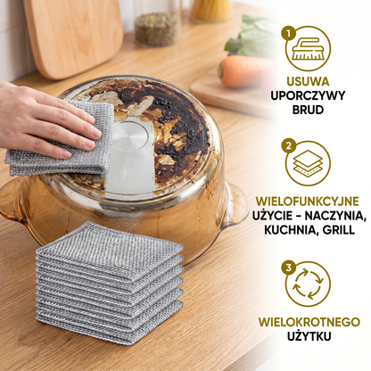 Wielofunkcyjne Wielokrotnego Użytku Ściereczki – Do Naczyń, Kuchni, Kuchenki i Grilla (20 Sztuk)