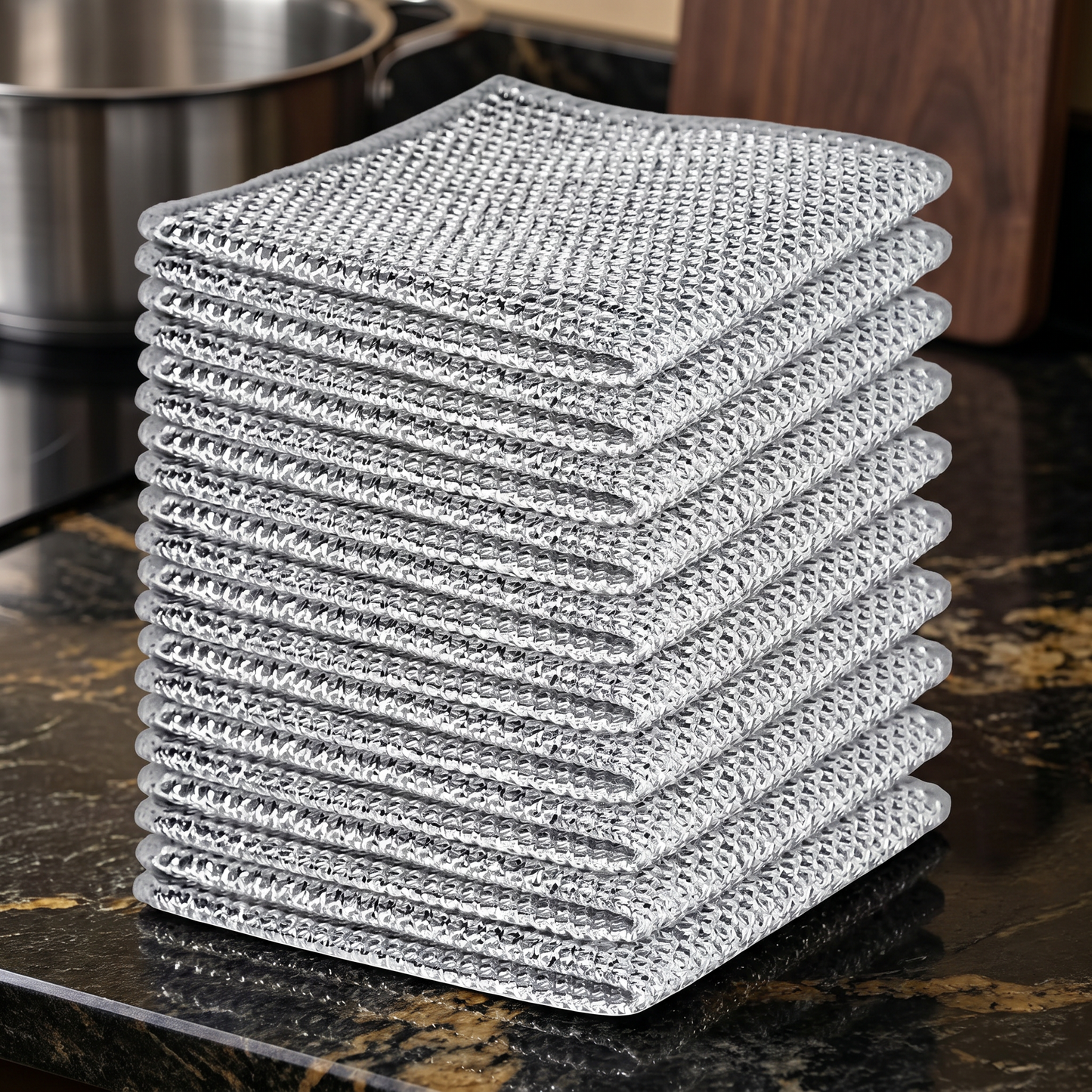 Wielofunkcyjne Wielokrotnego Użytku Ściereczki – Do Naczyń, Kuchni, Kuchenki i Grilla (20 Sztuk)