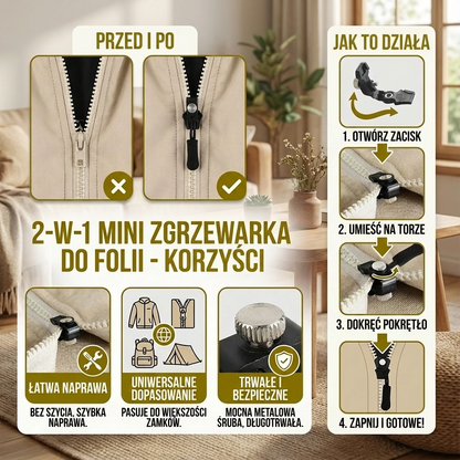 Zestaw Naprawczy Do Zamków Błyskawicznych – 6-Częściowy Zestaw