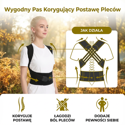 Wygodny Pas Korygujący Postawę Pleców