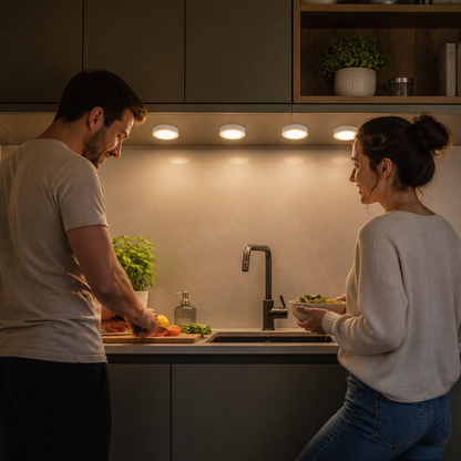 Wielokrotnego Ładowania LED Sensor Light (Zestaw 4 sztuk) – Magnetyczne i Automatyczne do Wszechstronnego Użytku
