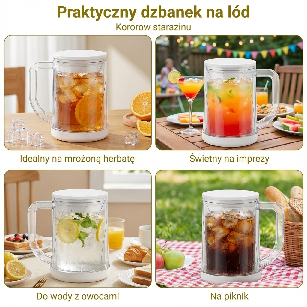 Praktyczny dzbanek na lód