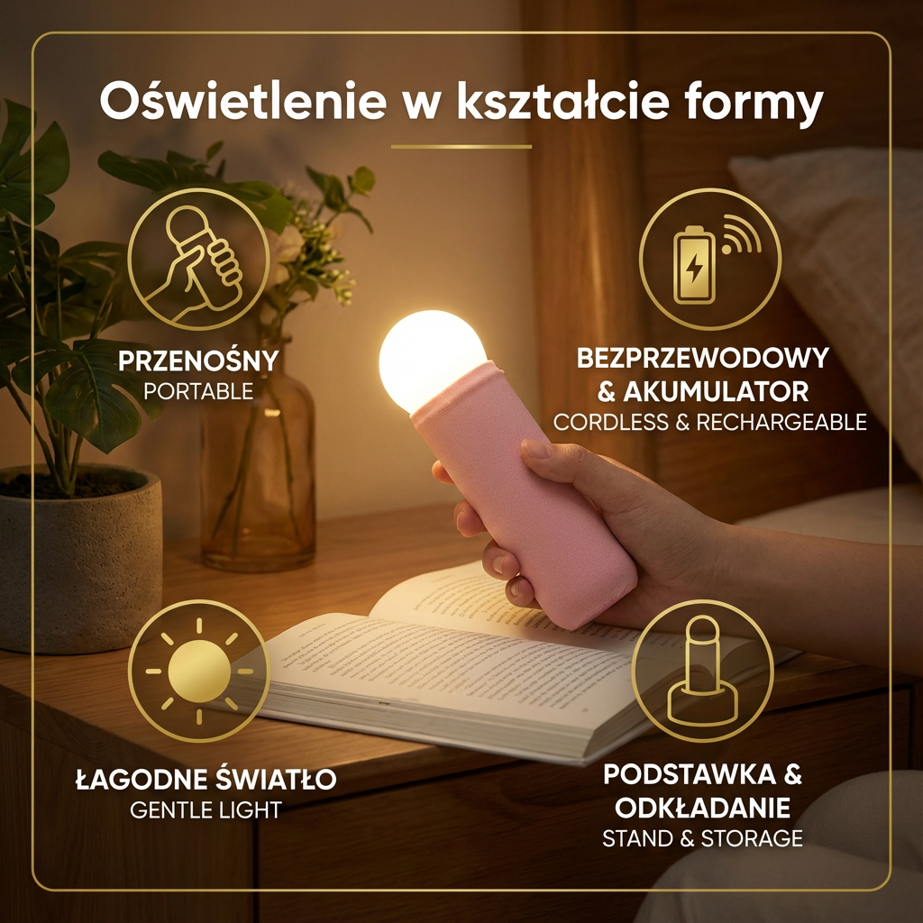 Oświetlenie w kształcie formy