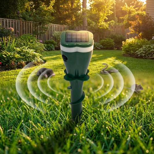 Solarny Ultradźwiękowy Odstraszacz Zwierząt i Owady