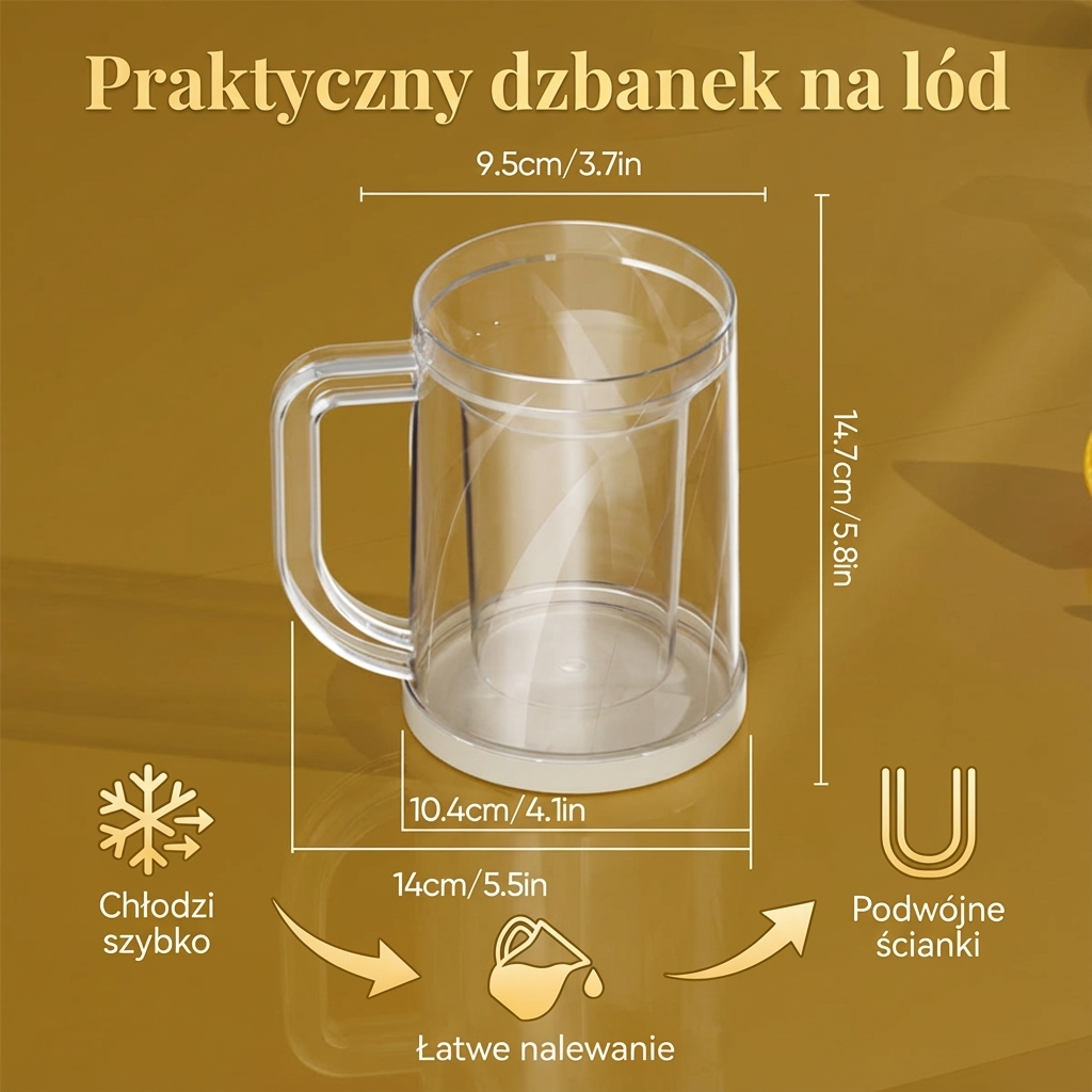 Praktyczny dzbanek na lód
