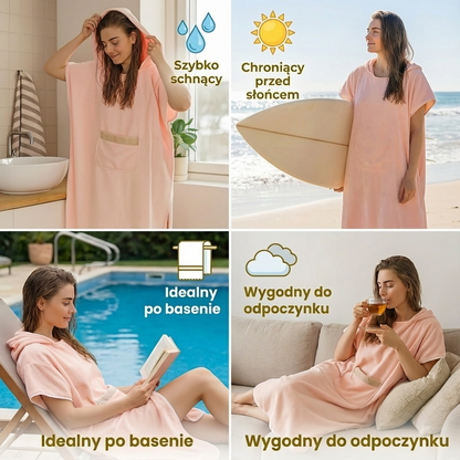 Praktyczny szlafrok kąpielowy