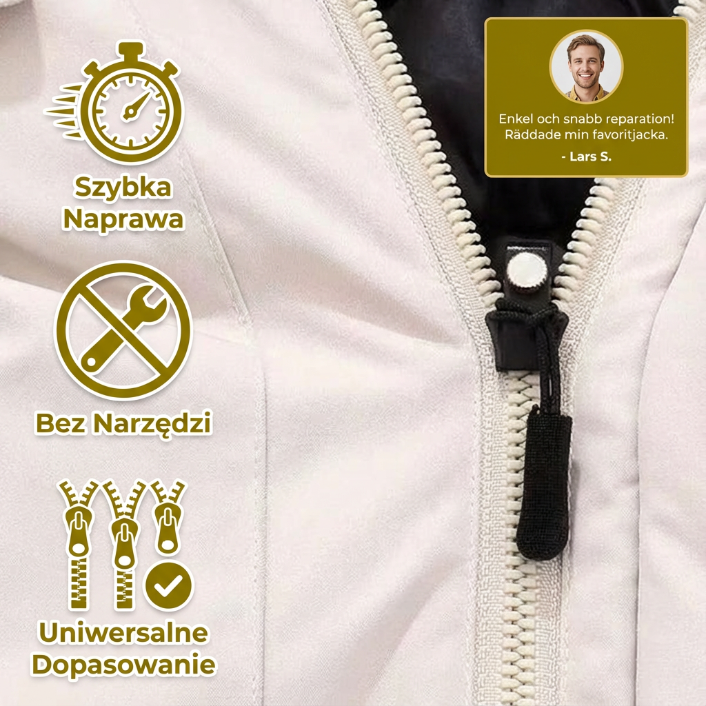 Zestaw Naprawczy Do Zamków Błyskawicznych – 6-Częściowy Zestaw