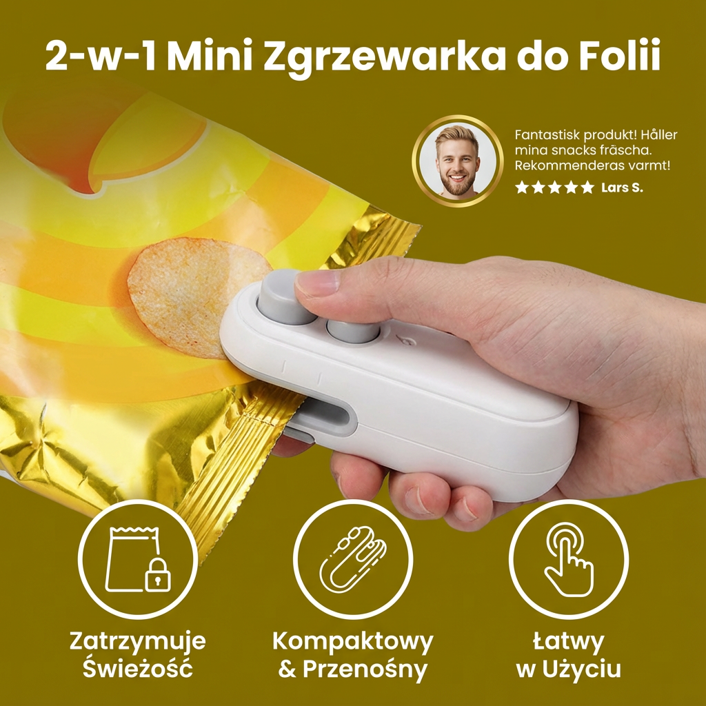 2-w-1 Mini Zgrzewarka do Folii