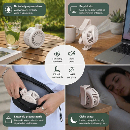 Kompaktowy Mini Wentylator USB – Cichy, Mocny i Wszechstronny do Użytku Gdziekolwiek