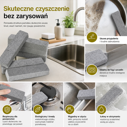 Wielorazowe Pumeksowe Gąbki do Szorowania do Usuwania Trudnych Zabrudzeń w Domu i Kuchni
