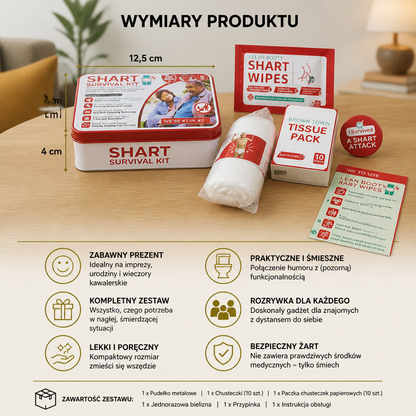 Zabawny „Shart Survival Kit” – Zestaw do Żartów z Kupą