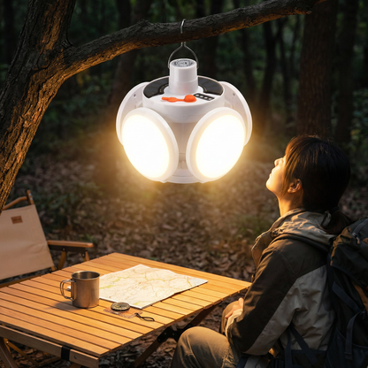 Praktyczna Solarna Outdoor Składana Kulowa Lampa