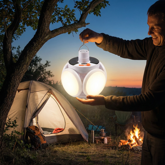 Praktyczna Solarna Outdoor Składana Kulowa Lampa