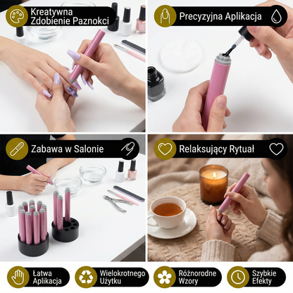 Zestaw do Stempli do Paznokci – Kwiatowy Manicure DIY