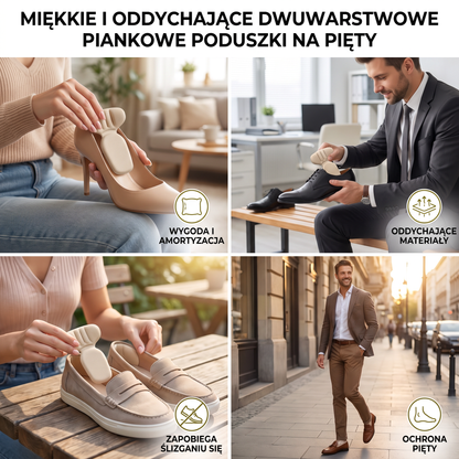 Miękkie i Oddychające Dwuwarstwowe Piankowe Poduszki na Pięty