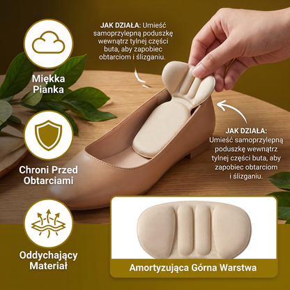 Miękkie i Oddychające Dwuwarstwowe Piankowe Poduszki na Pięty