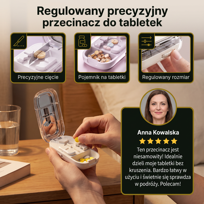 Regulowany precyzyjny przecinacz do tabletek
