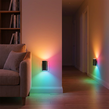 LED Lampka Nocna do Gniazdka – Ściemniająca Lampka Orientacyjna z Czujnikiem Światła do Przytulnego Domu