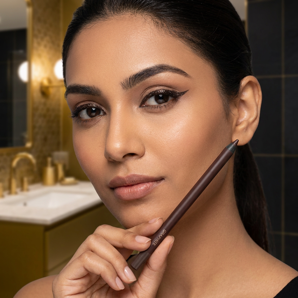 Wodoodporny eyeliner w żelu z brokatem – trwały, odporny na rozmazywanie kolor