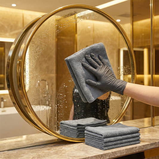 Ściereczki z mikrofibry – zestaw 10 sztuk | bez smug i wielokrotnego użytku