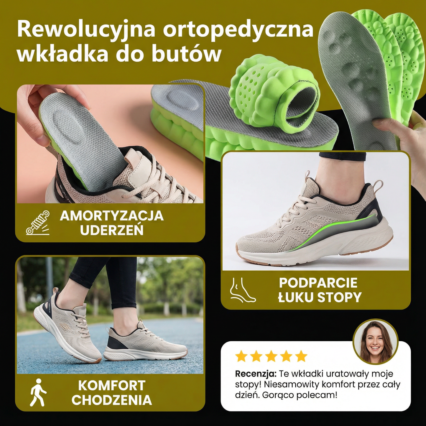 Rewolucyjna ortopedyczna wkładka do butów